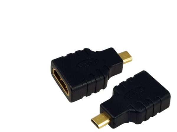 LogiLink AH0010, HDMI Type A (Standard), HDMI Type D (Mikro), Hunkjønn, Hankjønn, Rett, Rett