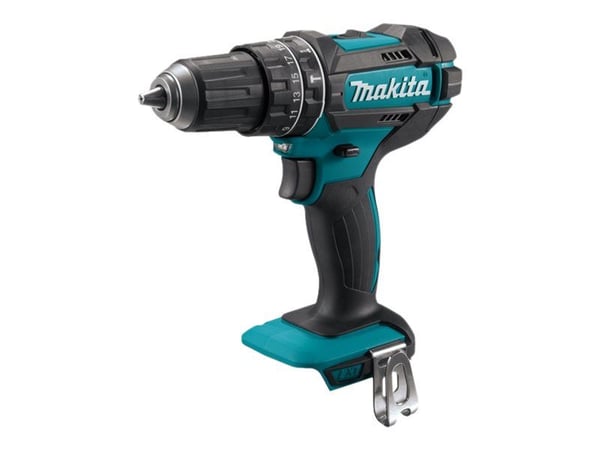 Makita DHP482Z - Vasaraporakone/ruuvinväännin - akkuporakone - 2-nopeuksinen - avaimeton porapatruuna 13 mm - 62 N-m - ei akkua - 18 V