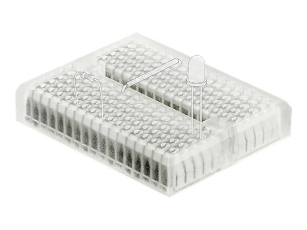 Delock Experimental Mini - Brødbrett - plastikk - gjennomsiktig