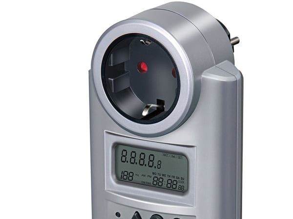 Brennenstuhl BN-PM231, Elektroninen, Pistokekytkentä, Vahvavirta, Energiatehokkuus, Power factor, Power frequency, Tehontuotto, Jännite, Harmaa, kW...