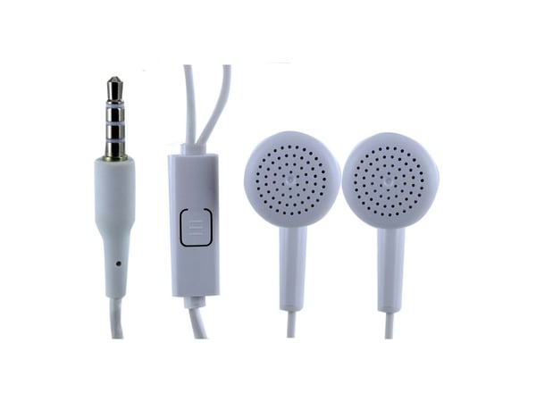 Huawei AM110 / CG0300 / FT0300 stereohodesett 3,5 mm jack, hvit (BULK)