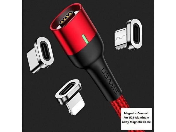 Usams Lightning USB-kabel - Universal sølv (112219)