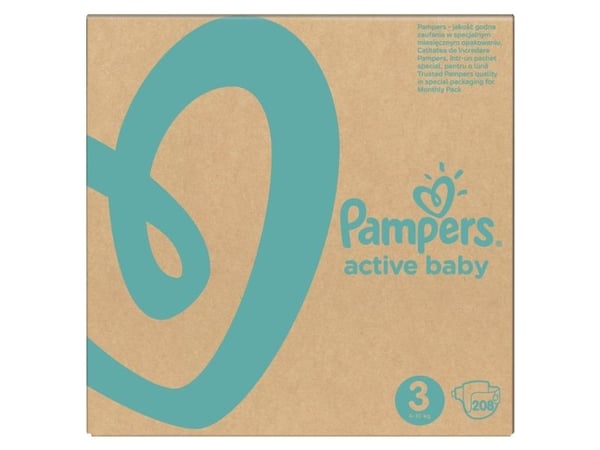 Pampers ABD Månedskasse S3 208 stk.