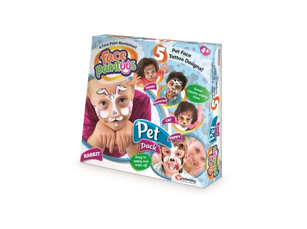 Interplay Entertainment FACE PAINTOOS Pet Pack, 6 st per ytterförpackning