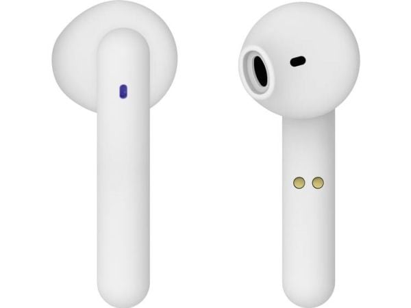 Vivanco Urban Pair - True wireless-hodetelefoner med mikrofon - i øret - Bluetooth - hvit