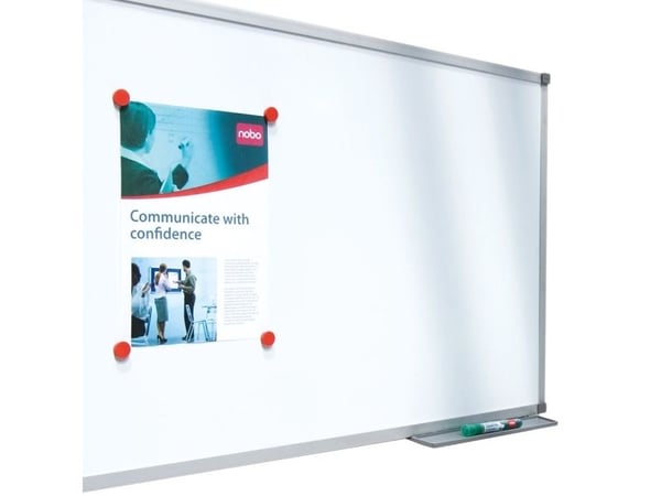Nobo Essence valkotaulu 240x120cm teräs, 2400 x 1200 mm, Terästä, Vaakasuuntaisesti, Kiinteä, Magneettinen