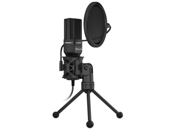 Marvo MIC-03, -47 dB, 20 - 20000 Hz, 2200 O, Retningsuavhengig, Koblet med ledninger (ikke trådløs), USB