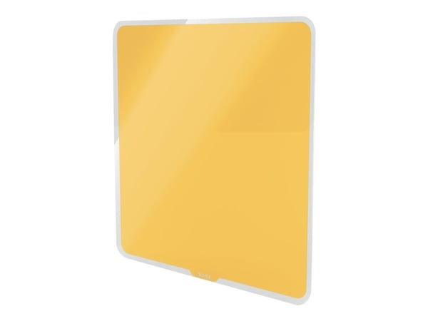 Leitz Cosy magnetisk whiteboardtavle i glass 450x450mm Varm gul