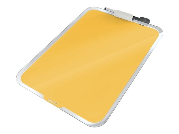 Leitz Cosy - Staffeli - stasjonær - 210 x 297 mm - glass - magnetisk - varm gulfarge