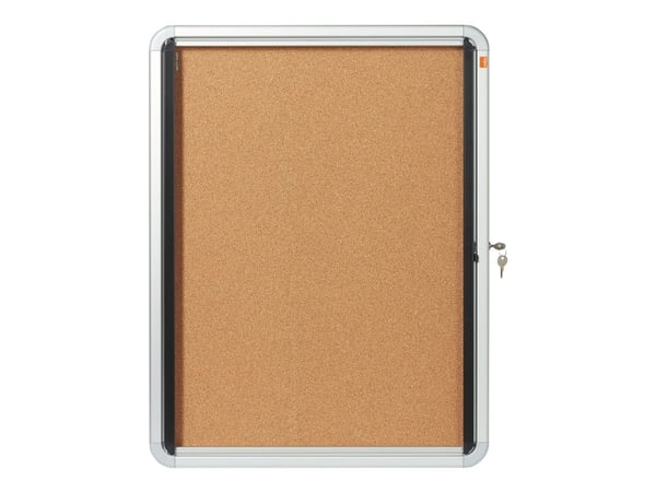 Nobo - Innbygd oppslagstavle - veggmonterbar - 4 x A4 - kork - ikke-magnetisk - kork