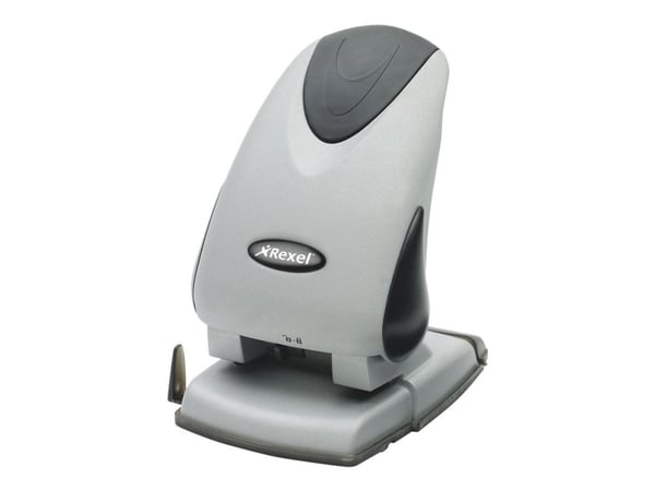 Rexel P265 - Hullemaskine - kraftig - 65 ark - metall - sort/sølv