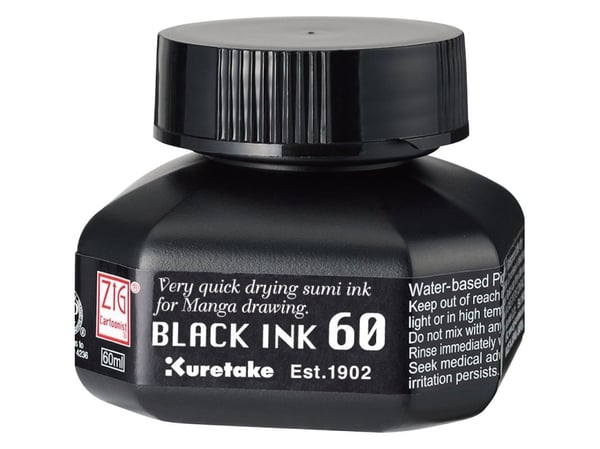 ZIG Cartoonist Black Ink 60 black refill til fyllepenn