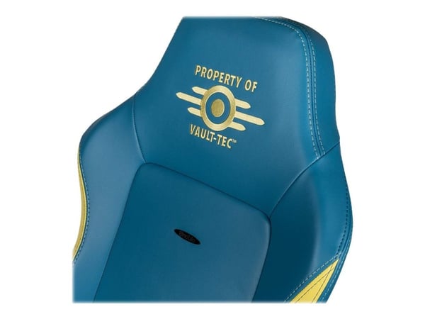 Noblechairs Hero - Stol - armlener - T-formet - tipping - roterende - nylon, lær, velur, polyuretanlær, pulverbelagt aluminium, kaldskum - Fallout ...