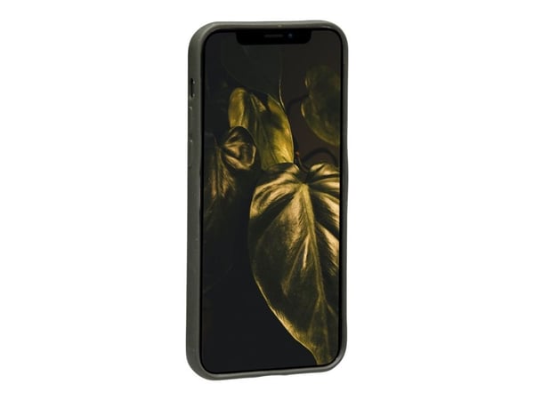 dbramante1928 Grenen - Baksidedeksel for mobiltelefon - biodegraderbart plantebasert materiale - mørk olivengrønn - 6.1" - for Apple iPhone 12, 12 Pro