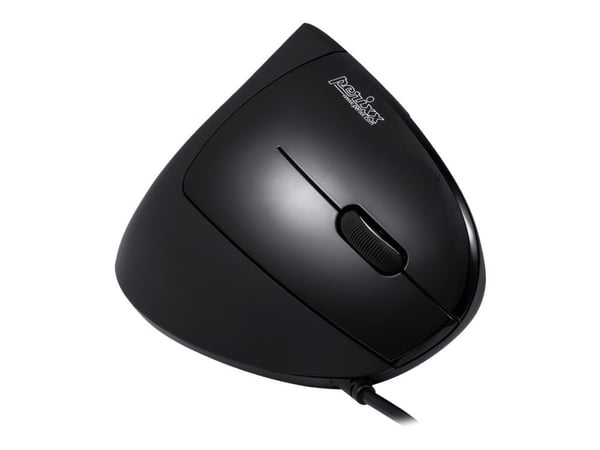 Perixx PERIMICE-513 - Vertikal mus - høyrehendt - optisk - 5 knapper - kablet - USB