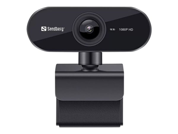 Sandberg USB Webcam Flex - Nettkamera - farge - 2 MP - 1920 x 1080 - 1080p - fastfokal - lyd - USB 2.0