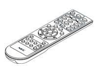 NEC - Fjernkontroll - for NEC NP110, NP115, NP1200, NP210, NP215, NP216, NP2200, NP3200, NP43, NP54, NP63