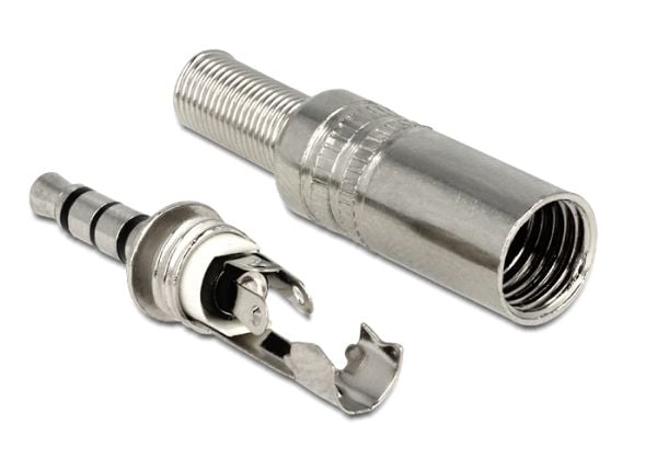 DeLOCK 65546, 3.5 mm, Hopea, Metalli