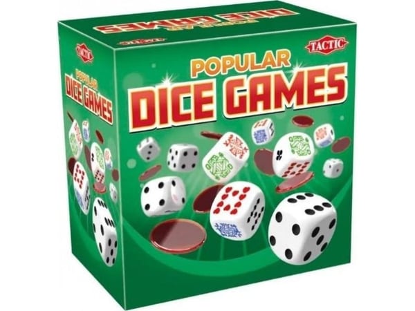 Tactic Popular Dice Games, Voksen og barn, Alle kjønn, 7 år, Nederlandsk, Fransk, Engelsk, Polsk, Grønn, 10 min