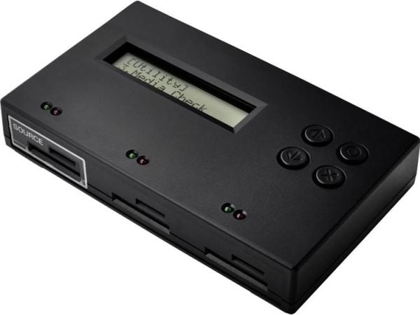 Renkforce RF-SDD-300 kopieringsstasjon for minnekort SD, SDHC, SDXC, microSD, microSDHC, microSDXC med slettefunksjon (RF-4491728)