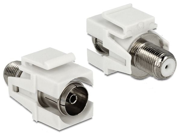 Delock - Antenneadapter - IEC-kobling hunn til F-kopling hunn - koaksial