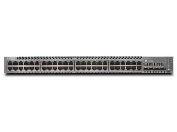 Juniper Networks EX Series EX2300-48P - Switch - L3 - Styrt - 48 x 10/100/1000 (PoE+) + 4 x Gigabit SFP / 10 Gigabit SFP+ - side til side-luftflyt ...