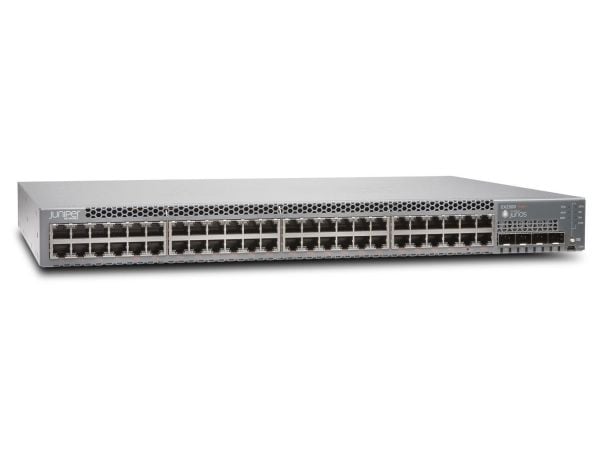 Juniper Networks EX Series EX2300-48P - Switch - L3 - Styrt - 48 x 10/100/1000 (PoE+) + 4 x Gigabit SFP / 10 Gigabit SFP+ - side til side-luftflyt ...