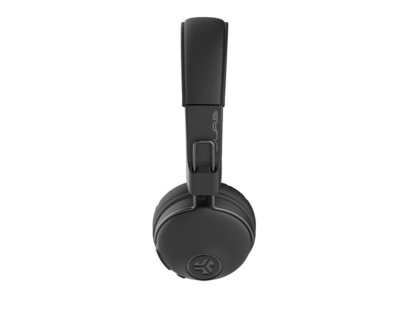 JLab Studio Wireless Black - Bluetooth on-ear-hodetelefoner (30 timers batterilevetid, innebygd mikrofon, fjernkontroll)