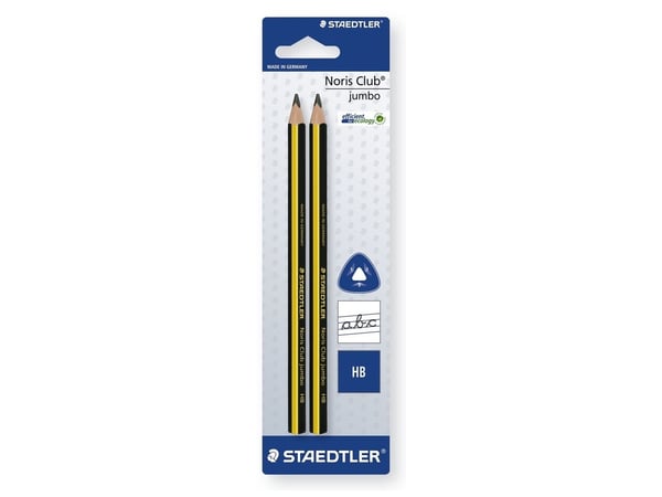 STAEDTLER Noris Club Jumbo - Blyant - HB - 4 mm (en pakke 2)
