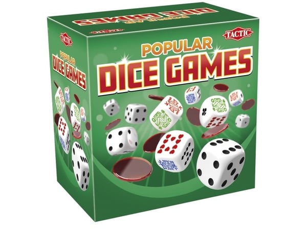 Tactic Popular Dice Games, Lapsi, Ei sukupuolirajoitusta, 7 vuosi/vuosia, 124 mm, 124 mm, 80 mm