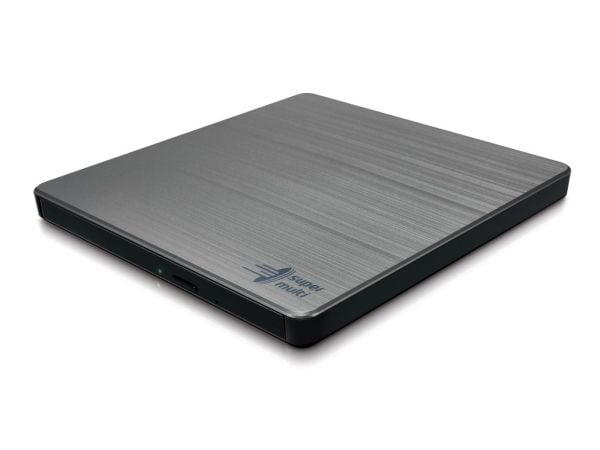 Hitachi-LG Data Storage GP60NS60 - Platestasjon - DVD±RW (±R DL) / DVD-RAM - 8x/6x/5x - USB 2.0 - ekstern - sølv