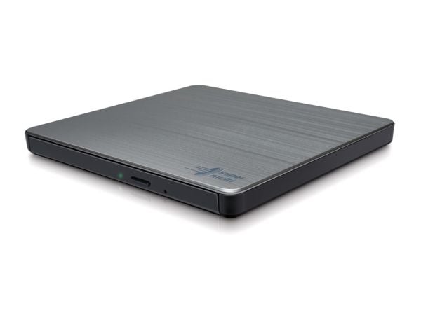 Hitachi-LG Data Storage GP60NS60 - Platestasjon - DVD±RW (±R DL) / DVD-RAM - 8x/6x/5x - USB 2.0 - ekstern - sølv