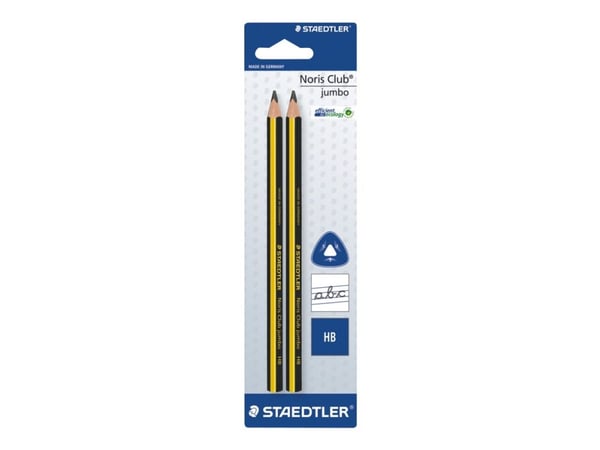 STAEDTLER Noris Club Jumbo - Blyertspenna - HB - 4 mm (förpackning om 2)