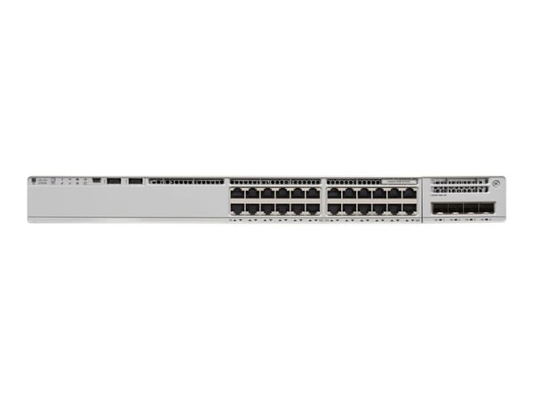 Cisco Catalyst 9200 - Network Essentials - switch - L3 - smart - 24 x 10/100/1000 (PoE+) - rackmonterbar - PoE+