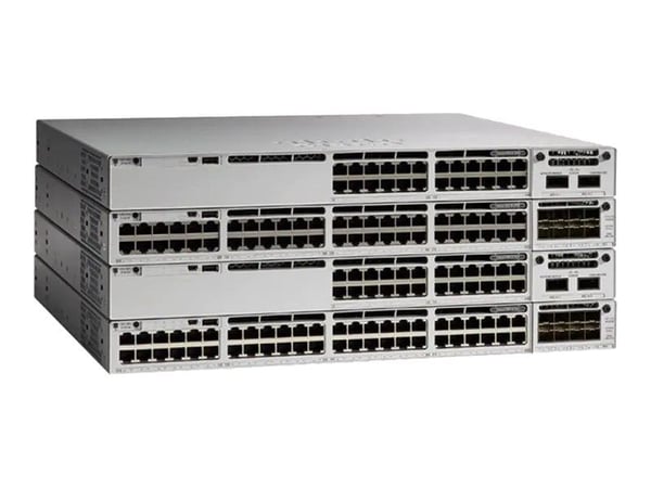 Cisco Catalyst 9300 - Network Essentials - switch - L3 - Styrt - 36 x 2.5GBase-T (UPOE) + 12 x 100/1000/2.5G/5G/10G (UPOE) - rackmonterbar - UPOE (...