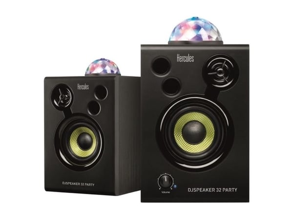 Hercules DJ Speaker 32 Party, 2.0 kanavaa, Langallinen, 30 W, Musta