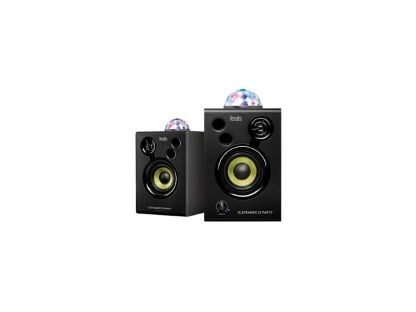 Hercules DJ Speaker 32 Party, 2.0 kanaler, Koblet med ledninger (ikke trådløs), 30 W, Sort