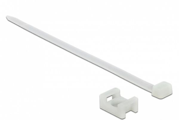 Delock - Kabelbinder - 15 cm - vit