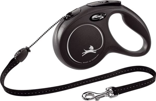 Flexi New CLASSIC 5 m Sort Hund Fleksibel hundesnor Fleksibel hundesnor