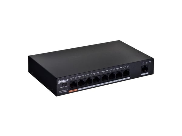 Dahua Technology PFS3009-8ET-96, Uhåndtert, L2, Fast Ethernet (10/100), Strøm over Ethernet (PoE)