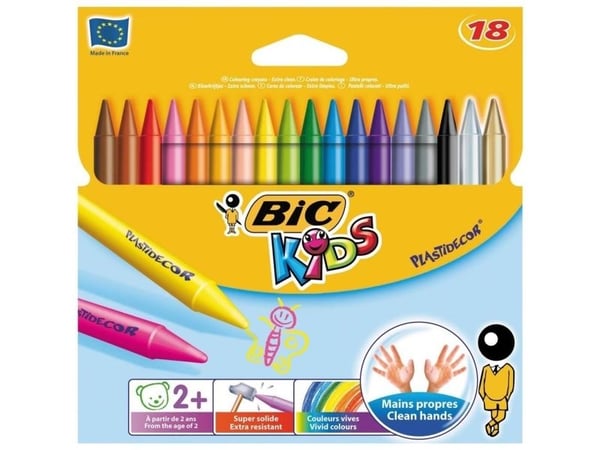 BIC CANDLE CREDITS BIC KIDS PLASTIDECOR BOX 18 st - 829771