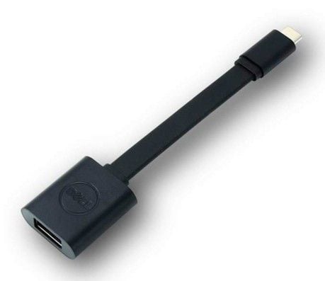 Dell - USB-adapter - USB-C (hann) til USB-type A (hunn) - USB 3.1 - 13.2 cm - svart