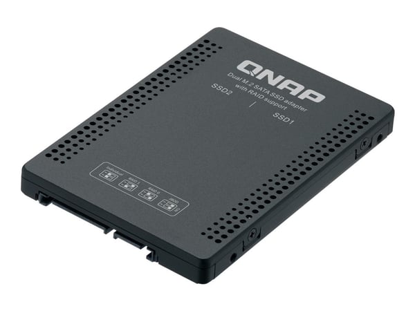QNAP QDA-A2MAR - Intern RAID-brønn - 2,5" til 2 x M.2 - RAID JBOD, 0, 1 - SATA 6Gb/s