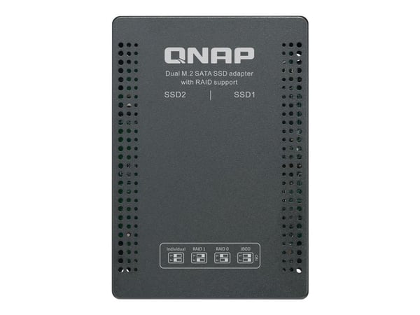 QNAP QDA-A2MAR - Internt RAID-kabinett - 2,5-tum till 2 x M.2 - RAID JBOD, 0, 1 - SATA 6Gb/s