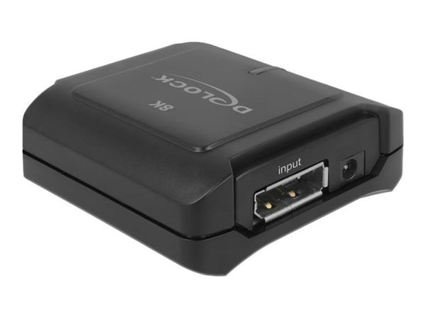 Delock DisplayPort 1.4 Repeater 8K 30 Hz - Forsterker - DisplayPort - 20-pins DisplayPort / 20-pins DisplayPort - opp til 10 m