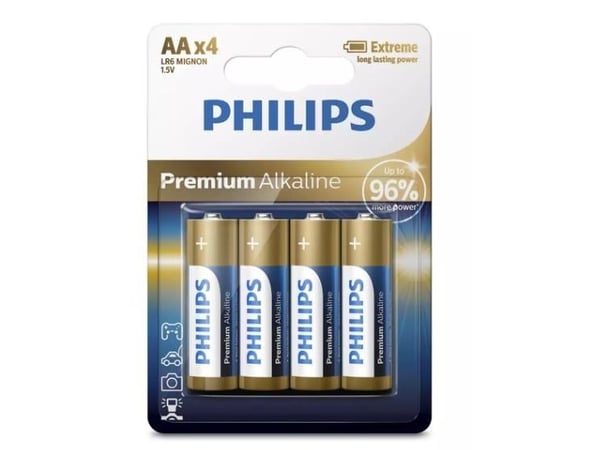Philips Premium LR6M4B - Batteri 4 x AA / LR6 - Alkalisk