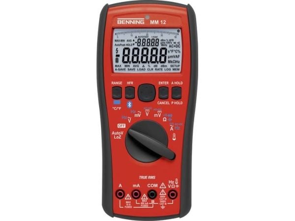 Benning 44088-ISO hånd-multimeter kalibrert (ISO) digital datalogger LoZ CAT IV 600 V CAT III 1000 V (counts) 40000