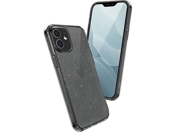 Deksel Uniq UNIQ etui LifePro Tinsel iPhone 12 mini 5,4" svart / damp røyk