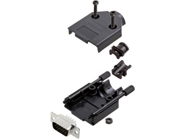 TRU COMPONENTS TCDTPKP09HDP15K 7709052 D-SUB stiftlistsats 180° Polantal: 15 Lödskål 1 st