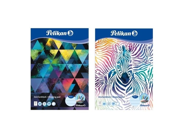 Pelikan tegneblokk DIN A4, 120g/m2, 20 ark
